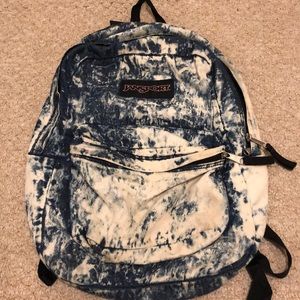 RARE ❤️✨JANSPORT CHEMICAL WASH DENIM BACK PACK!